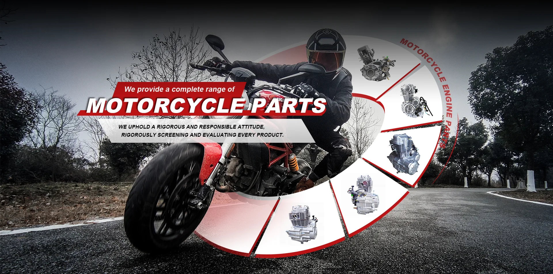 Bahagian enjin motosikal berkualiti tinggi